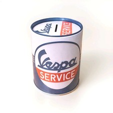 Vespa Spardose Metall 13 Cm Service Werkstatt Money Bank Metalldose Metallbox