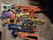 Lot Of 7 Nerf Guns, X shot Toy Gun See Description