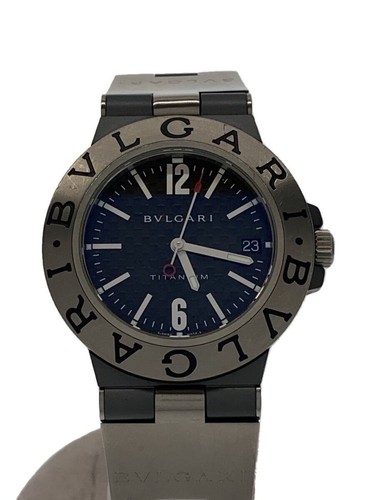 BVLGARI Men's Watch Tiagono Automatic Analog Brown Black Titanium 20250215 Used