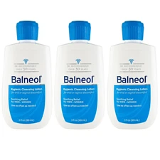 3 Pack Balneol Hygienic Cleansing Lotion for Women and Men, Soothing Relief 3 Oz