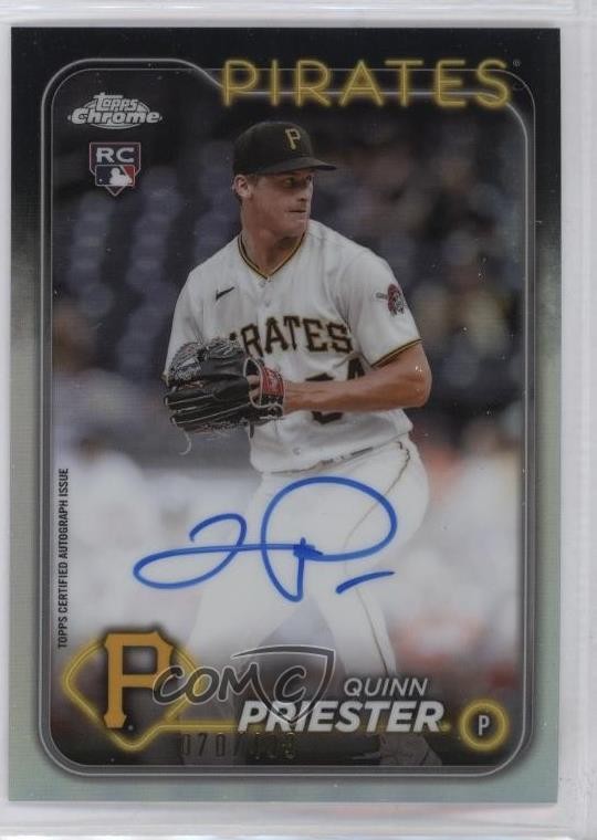 2024 Topps Chrome Rookie Refractor 70/499 Quinn Priester #RA-QP Auto RC g0a