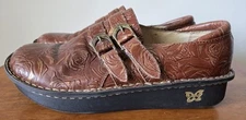Alegria Alli Bronze Rose Leather Comfort Shoes Womens 42 ALL-572 Double Buckle