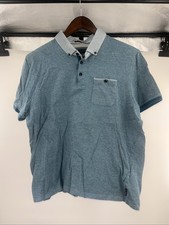 Ted Baker London Mens Light Blue Short Sleeve Polo Shirt Size 6