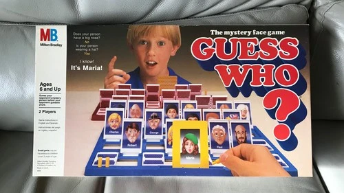 Vintage 1991 Guess Who? Board Game Milton Bradley Complete The Mystery Face Game