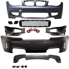Cabrio Coupe Bodykit Stoßstange vorne Hinten passt für BMW 1er E82 E88 auch M