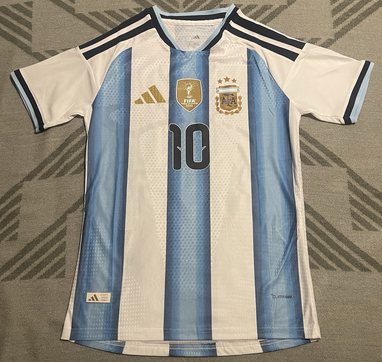 Argentina  3 stars jersey  2026  Messi #10 Player version slim fit size S