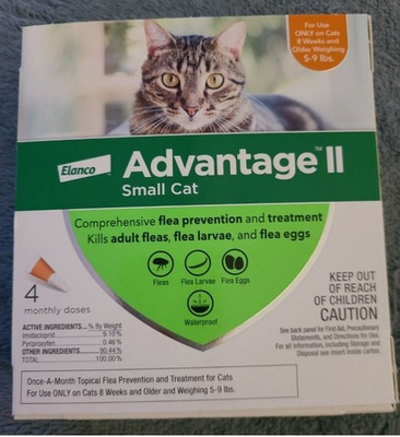 #ad #ad Bayer Advantage II for Small Cats 5 9 Lbs 4 Pack 2 x 2 Pack GENUINE $34.99