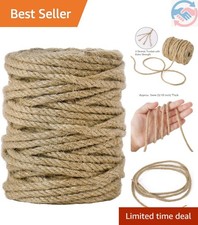 5mm Heavy Duty Natural Jute Twine - 100 Feet of Versatile Crafting Rope
