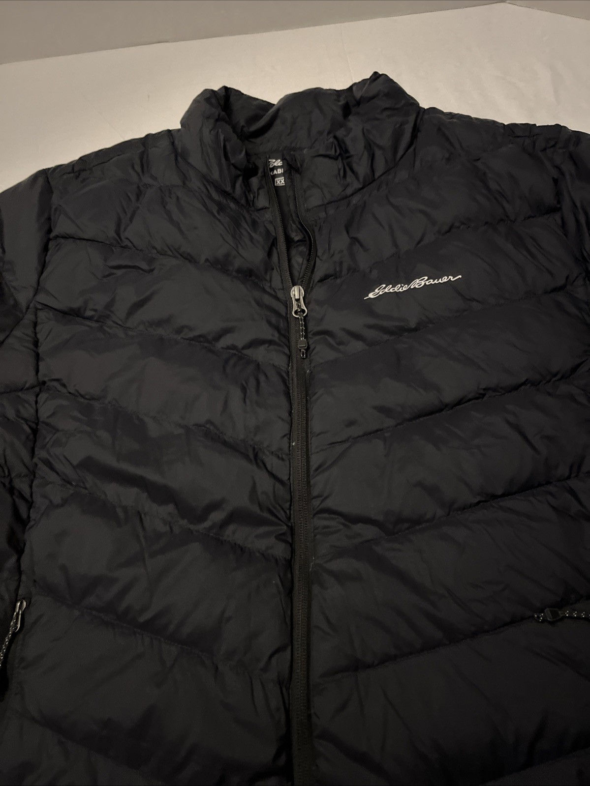Eddie Bauer Puffer Packable Down Jacket Black Sol… - image 2
