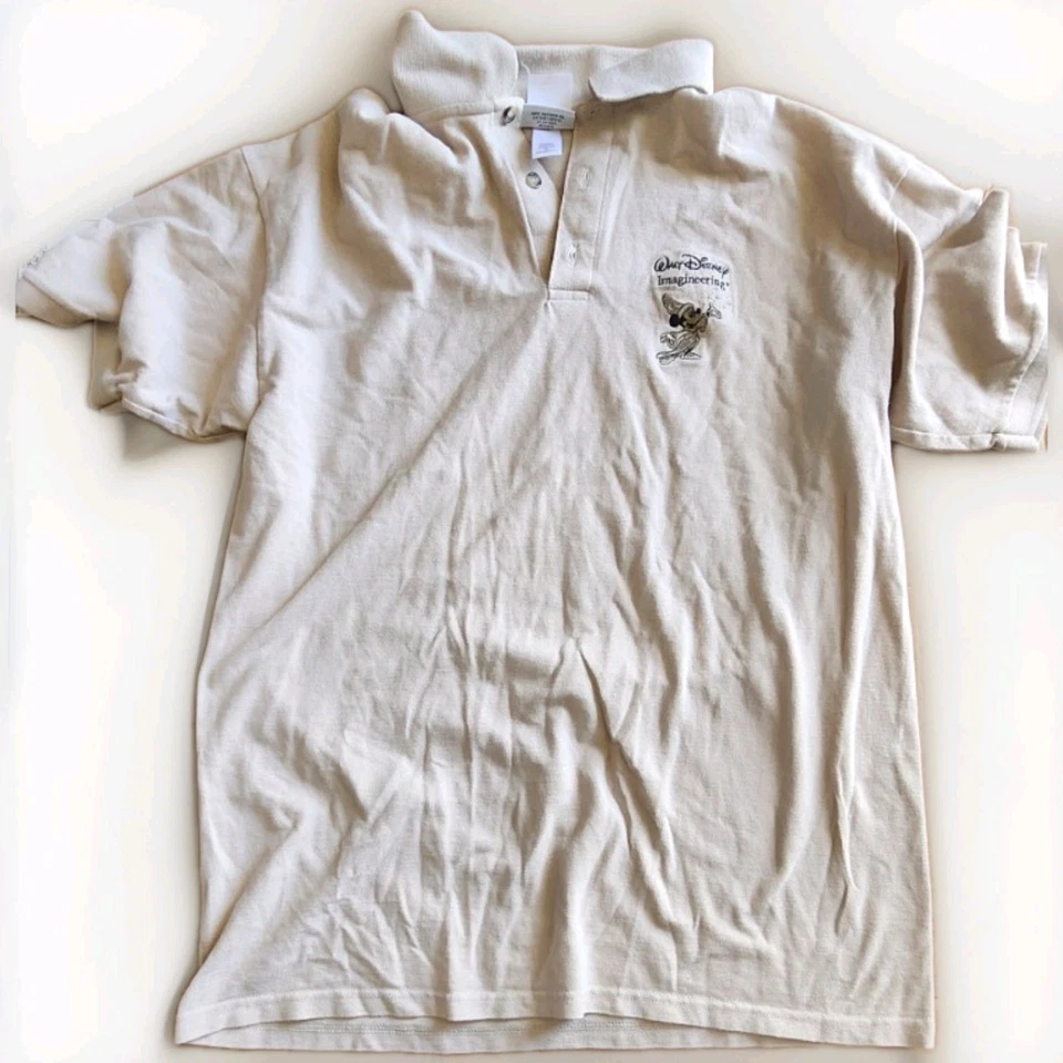 Camisa Polo Disney Imagineering Empleado Hechicero Mickey, Talla Grande, Blanca Foto 2 de 4