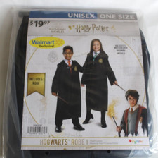 Harry Potter Hogwarts Robe Kids Costume, One Size Fits Most New