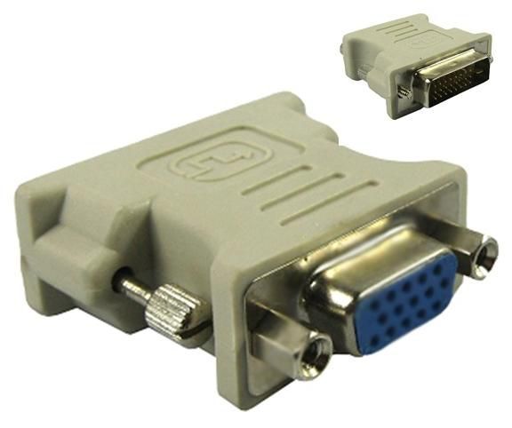 MicroConnect DVI-D/VGA 15-pin Adaptor M-F  DVI-D 24+1 - VGA 15pin, Black