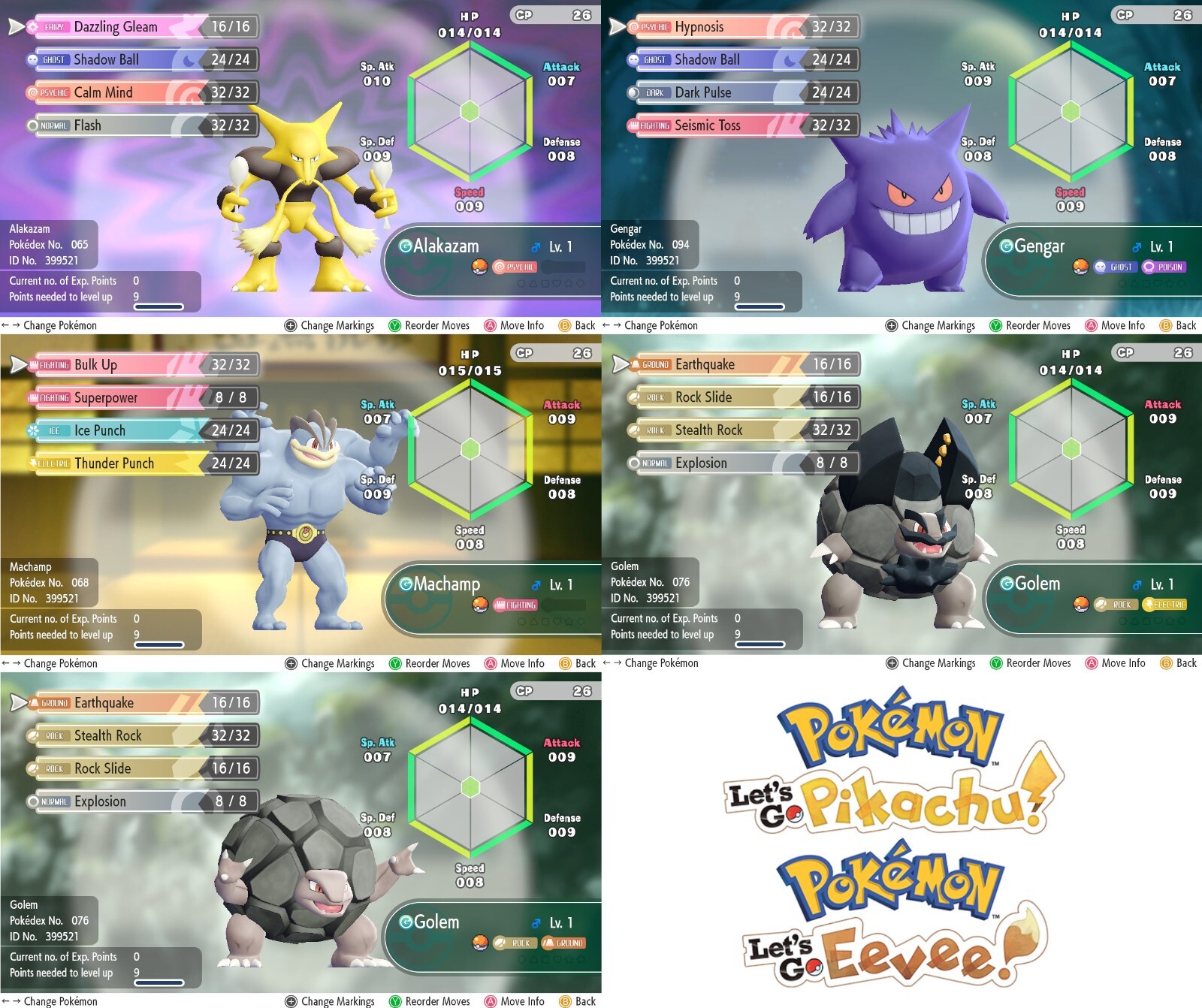 5 Non-Shiny Pokemon That Evolve Through Trading Let's Go Pikachu Eevee LGPE