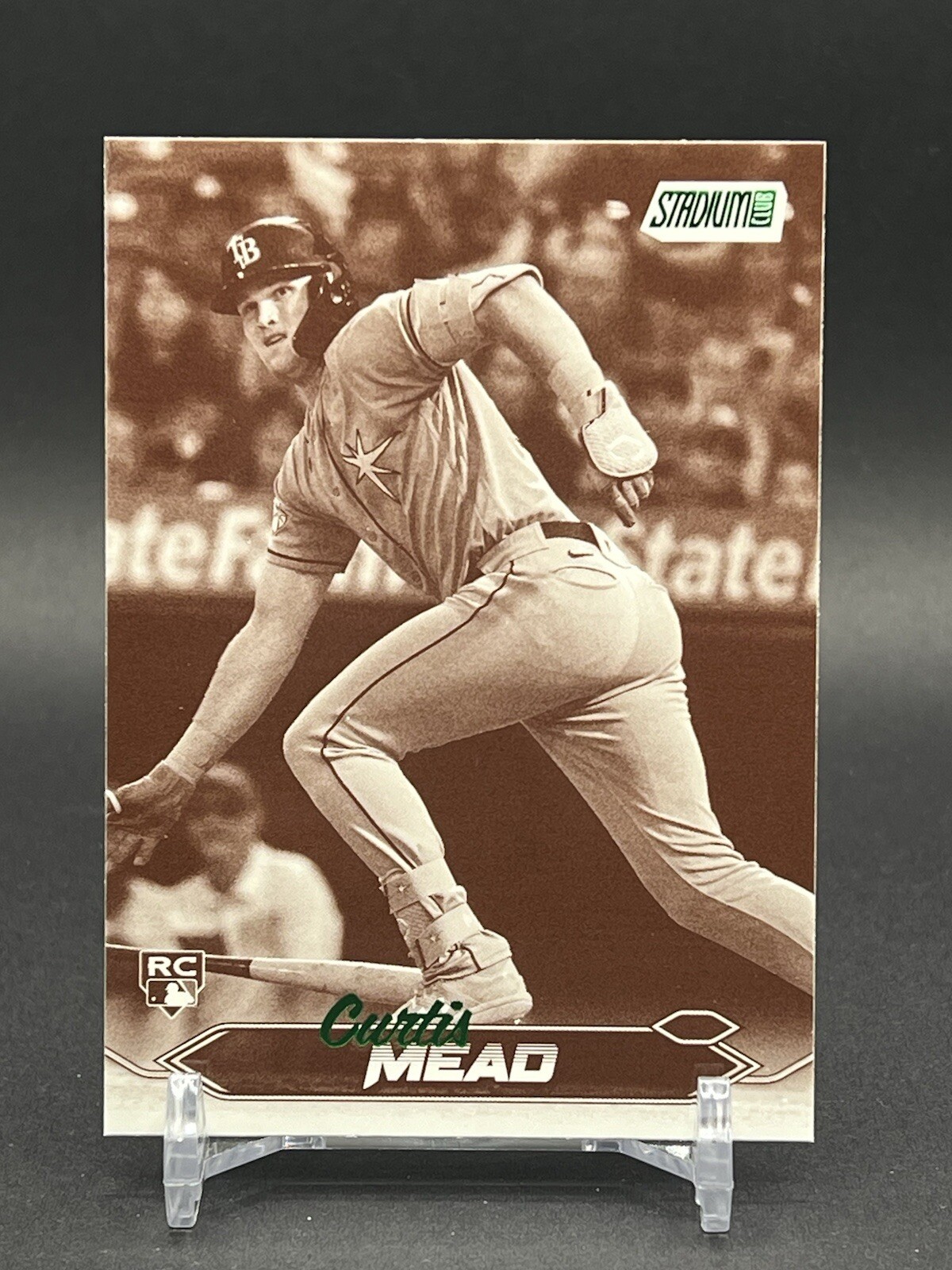 Curtis Mead 2024 Topps Stadium Club #271 Sepia RC Rookie Tampa Bay Rays