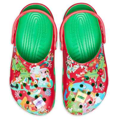 Disney Parks Mickey Mouse Friends Holiday Christmas Crocs Clogs