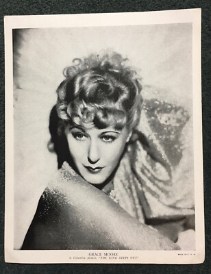 GRACE MOORE in THE KING STEPS OUT 1936 ORIGINAL LINEN PAPER 8x10 STUDIO PORTRAIT