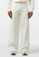 Puma Palomo T7 Track Athletic 3-D Logo White Stretch Suit Pants Mens