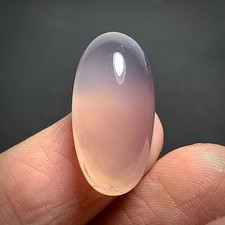 Clear Chalcedony Agate Cabochon 22x11x8.5mm High Quality 17 ct