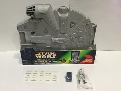 Star Wars POTF2 Millennium Falcon Carrying Case w Scanning Crew Kenner 1998