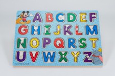 Melissa And Doug Disney Classics Wooden Alphabet Peg Puzzle