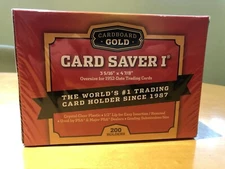 200 Ct Cardboard Gold PSA Graded Semi Rigid Holders CS1 Card Saver 1 Ships Today