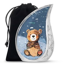 Bear Urns For Human Ashes Adult Female Large Urns For Home Decor 10 Inch