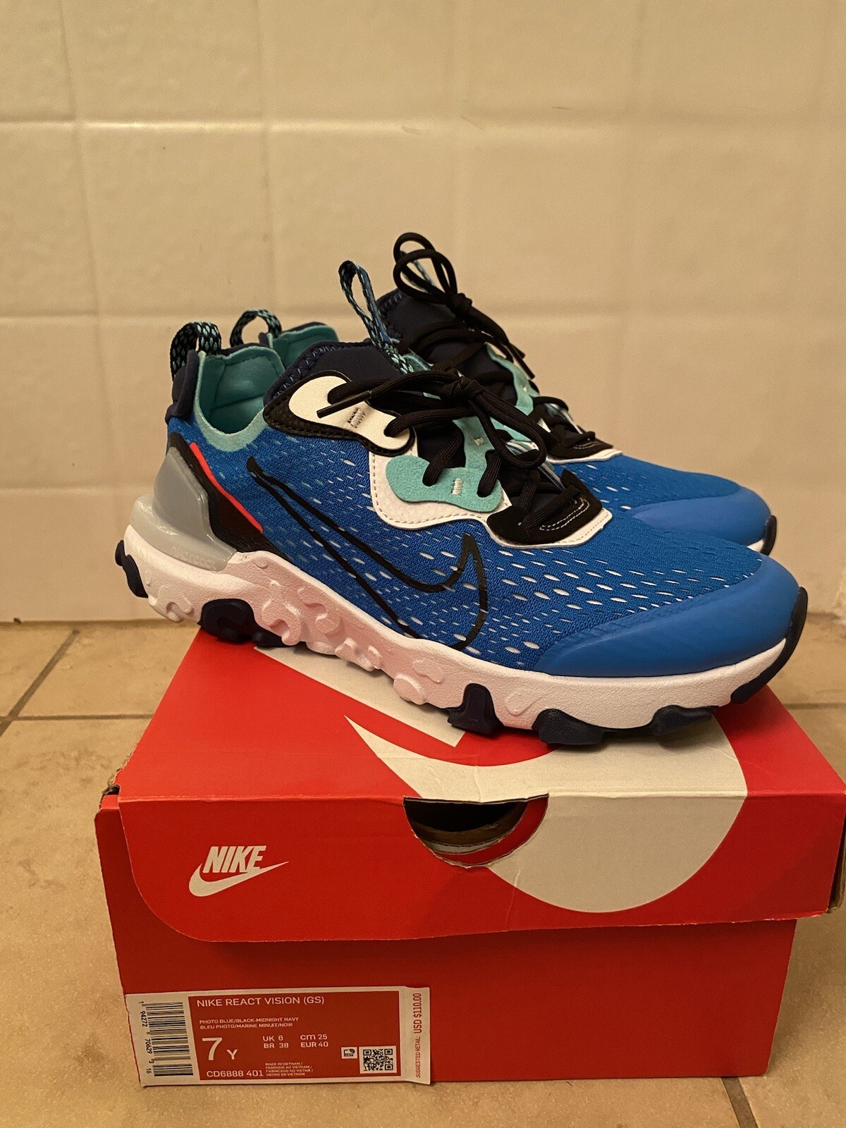 Size 7 - Nike React Vision Black - image 1