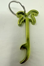 NEW CORONA Beer PALM TREE BOTTLE OPENER KEYCHAIN Key Ring Lime Green