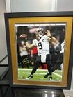 Drew Brees Signed Framed 16x20 New Orleans Saints Record Breaking Photo BAS