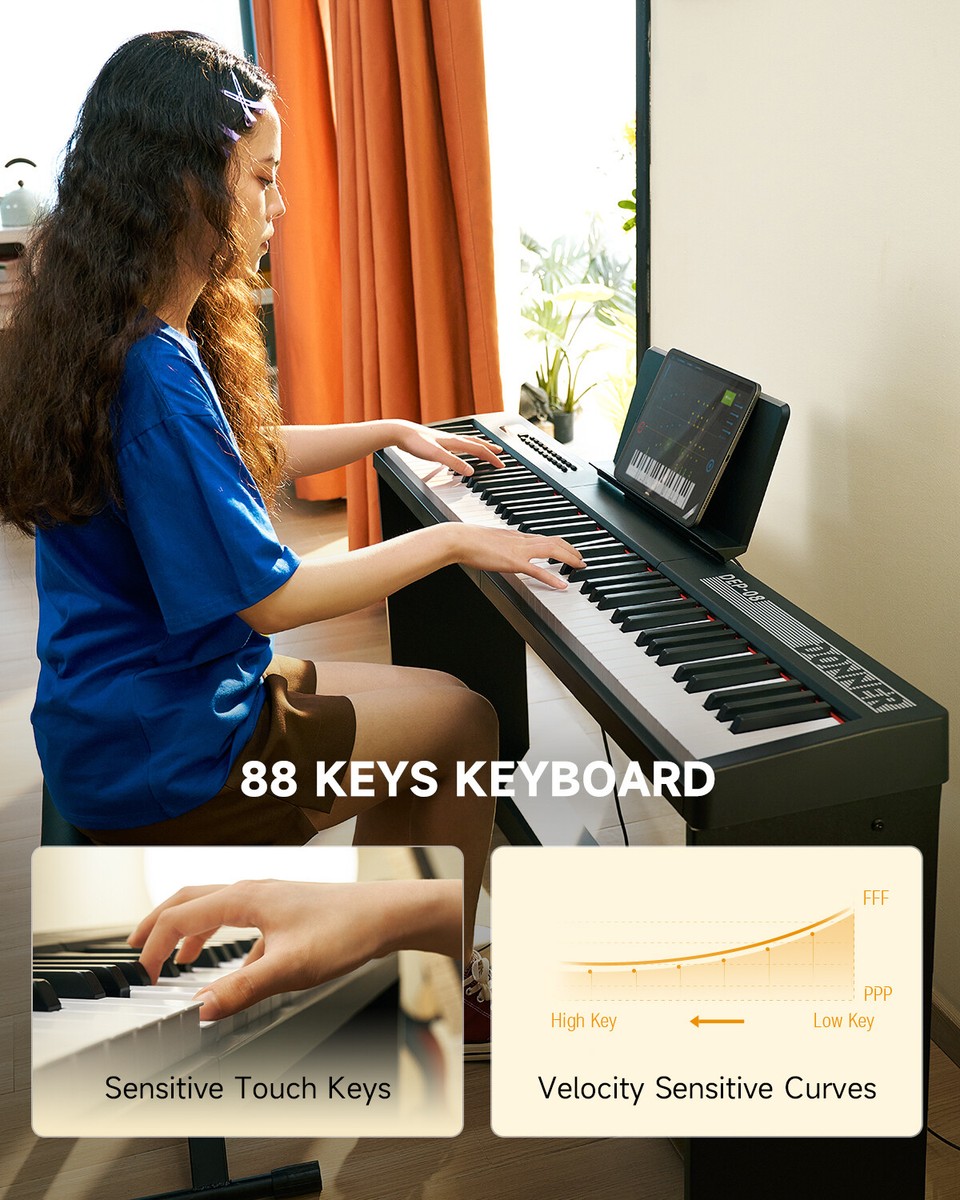 Donner DEP-10 Digital Piano 88-Key Electric Keyboard w