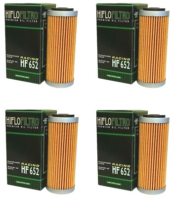 HI-FLO HF652 ÖLFILTER 4ER PACK - KTM SXF250 SXF350 SXF450 2019 - 2022