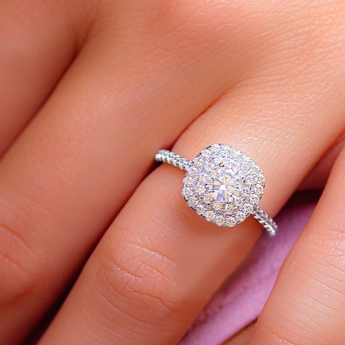 950 Platinum IGI Certified Lab Created Diamond Wedding Ring Round Cut 1 Carat - Picture 4 of 15