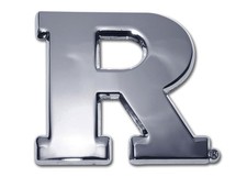 rutgers university shiny R chrome auto car emblem usa made