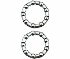 2 (1 PAIR) ALTALINE BICYCLE BOTTOM BRACKET BEARING (SIZE 5/16 X 9) CHROME.