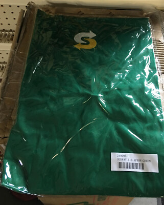 Subway Green Bib Apron Restaurant Uniform Employee Crew full | eBay