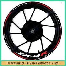 For Kawasaki ZX-14R 17 Inch Wheel Hub Multicolor Decal Decorative Rim Stickers