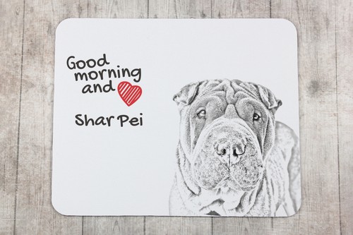 Shar Pei sous-main de souris avec chien Art-Dog - Photo 3/7