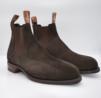 Suede Rm Turnout RM Williams Comfort Turnout Chocolate Suede - Main Image