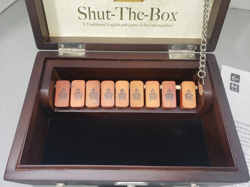 SHUT-THE-BOX GAME Pavilion Toys R Us English Pub Dice & Numbers Strategy Chance - Image 4 of 4