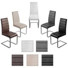 Freischwinger Esszimmerstuhl Küchenstuhl 2/4/6/8 er Set Stuhl Schwingstuhl Leder