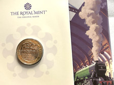 2023 Centenary of the Flying Scotsman Train Bi Colo £2 BU Coin W/edge Gift Dad