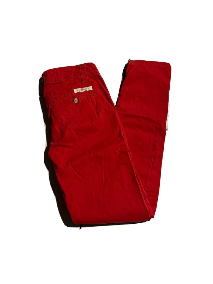 PANTALON ROUGE CHINO FEMME TOMMY HILFIGER TAILLE FR 36 MODELE SCARLET SLIM - Photo 3/4