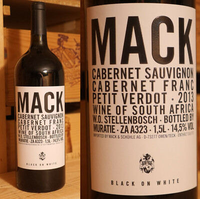 2013er Muratie Wine Estate - Cuvee Mack Black On White - Magnum !!!!!!