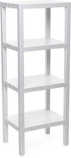 Regal mit 4 Fächern,Polypropylen,BPA Frei,einfache Montage,36x23x100,Max 10kg