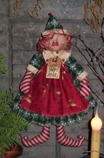 Primitive Patti's Ratties Santa's Helper Anna Elf Doll Paper Pattern 250