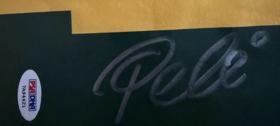 Brazil Pele Authentic Signed Soccer Custom Jersey Autographed PSA DNA ITP COA - Image 2 of 4
