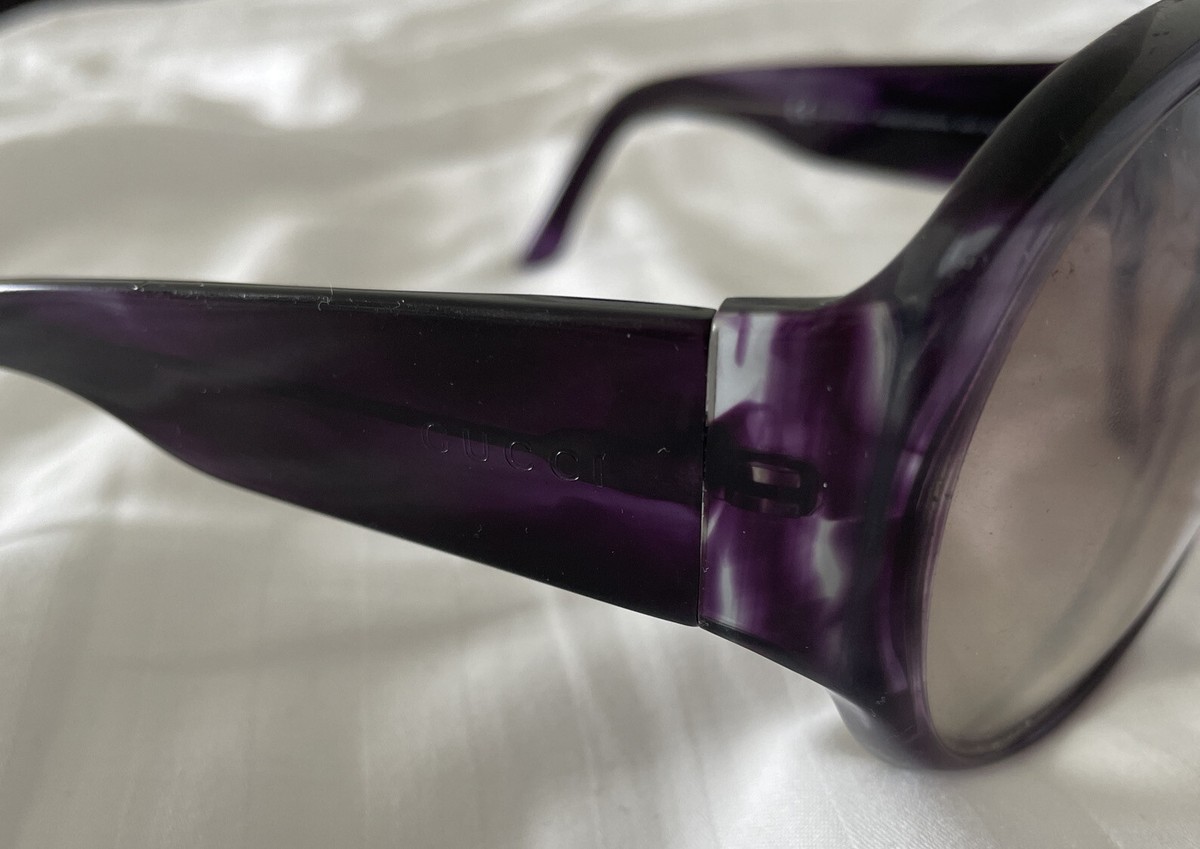 GUCCI GG 2927/S/STRASS Crystal Logo Purple Oversized 