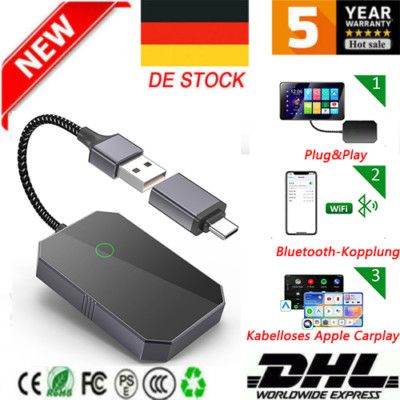 Apple iPhone Wireless CarPlay Adapter Bluetooth CarPlay Adapter Plug and Play