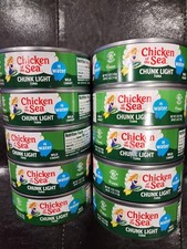 10 PACK CHICKEN OF THE SEA TUNA WILD CAUGHT IN WATER NET WT 5 OZ EA.EXP. 12/2026