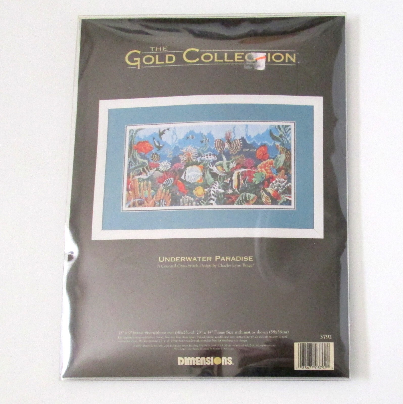 Dimensions Gold Collection Underwater Paradise Cross Stich Kit 3792 Vintage 90s